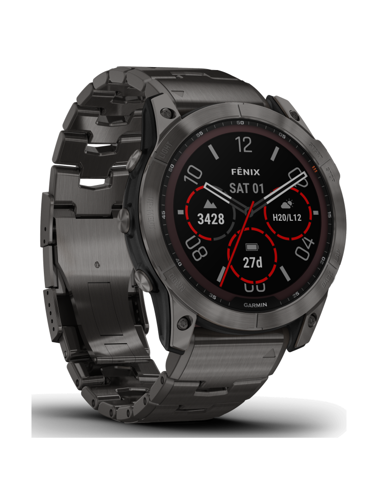 Abenteuerlust? Dann ist der Garmin Fenix 7 Armband Titan dein treuer Begleiter!