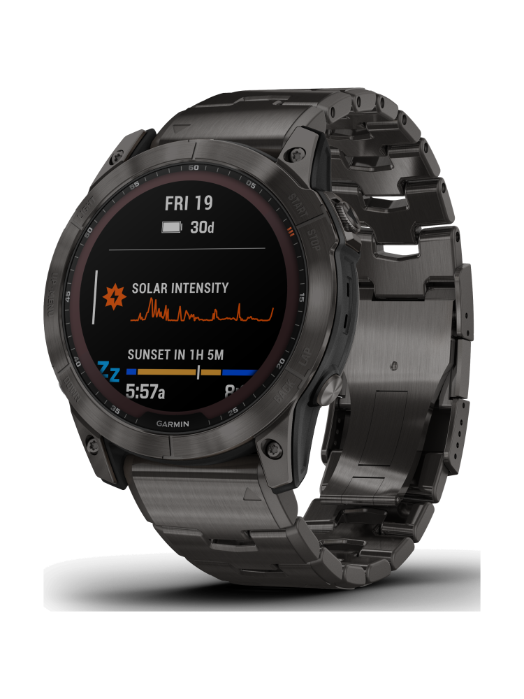 Abenteuerlust? Dann ist der Garmin Fenix 7 Armband Titan dein treuer Begleiter!