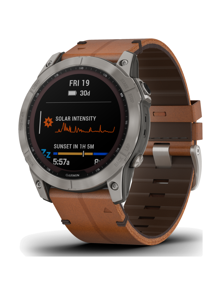 Abenteuerlust? Dann ist der Garmin Fenix 7 Armband Titan dein treuer Begleiter!